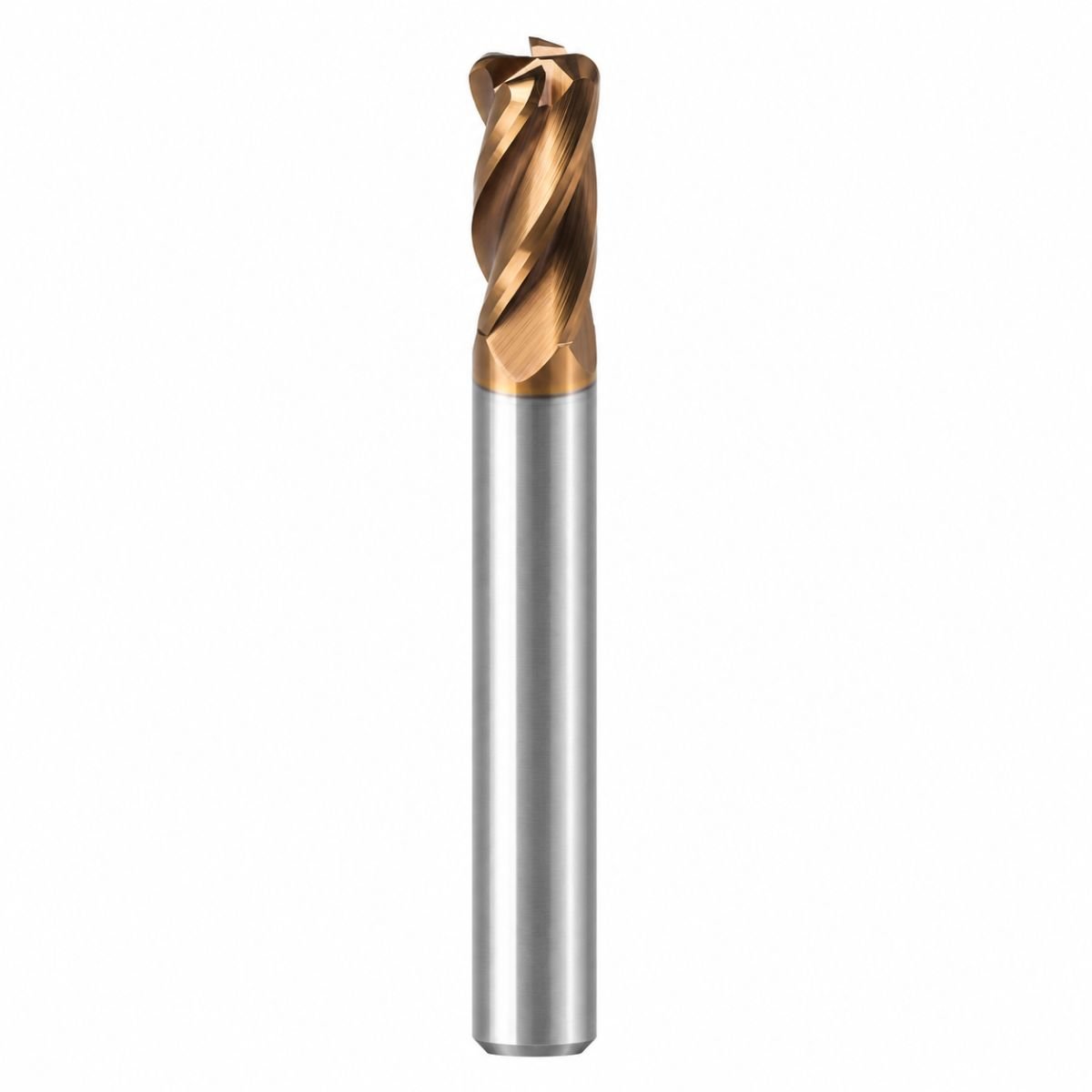 SC4A-KR-UZ-0404C-R10-TiSiN Uzun Boy Köşe Radyüslü Freze / 4 Ağızlı / Ø4 mm